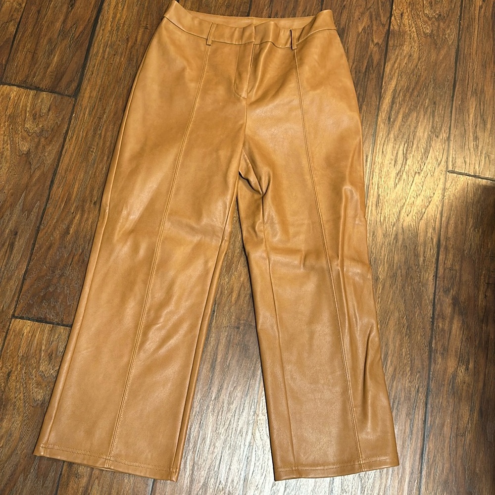 7 for all mankind cropped PU pants.  Size S